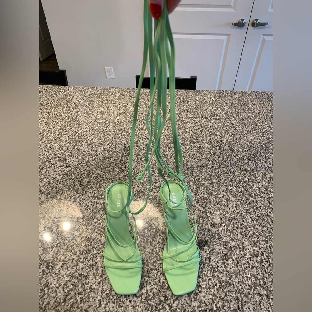 GUESS Ankle Strap High Heels (Size 9)